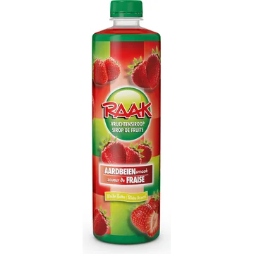 Raak Vruchtensiroop Aardbeien 0,75 L