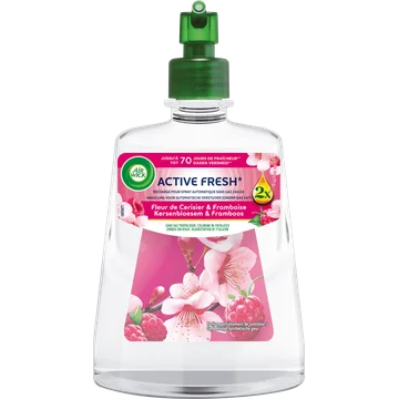 Air Wick - Active Fresh Automatische Luchtverfrisser Navulling - Kersenbloesem & Framboos 228ml