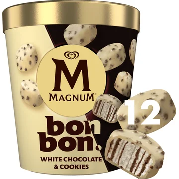 Magnum Bonbon Ijs White Chocolate & Cookies 12 x 17 ml