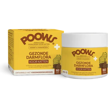Poows Gezonde Darmflora voor Katten 60g