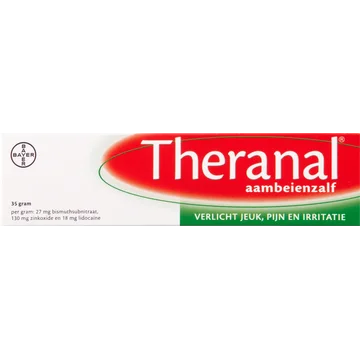 Theranal Aambeienzalf, verlicht pijn, jeuk en irritatie bij aambeien, 35 gram