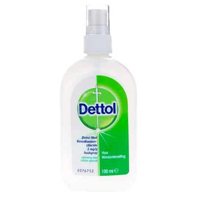 Dettol desinfecterende huidspray bij wondjes 2mg/g, 100 ml