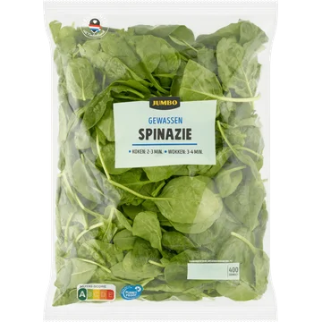 Jumbo Gewassen Spinazie 400 g