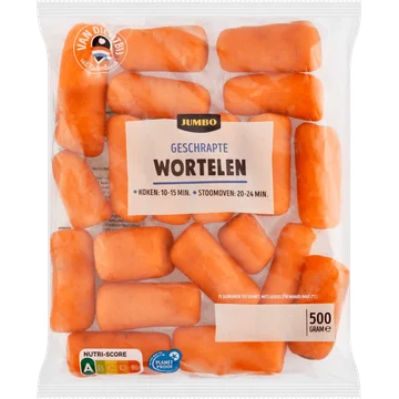 Jumbo Geschrapte Wortelen 500 g