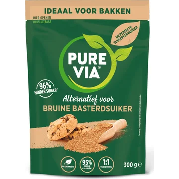 Pure Via Alternatief voor Bruine Basterdsuiker 300 g