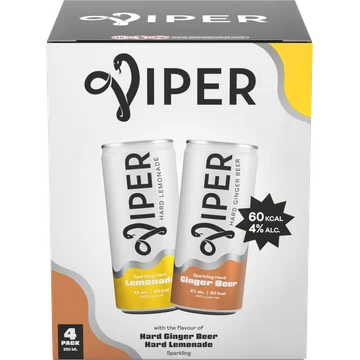 Viper Ginger / Lemon 4x250ML