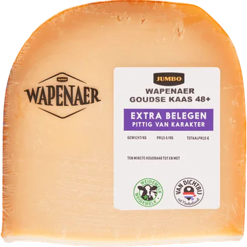 Wapenaer Goudse Kaas 48+ Extra Belegen Stuk ca. 393 g