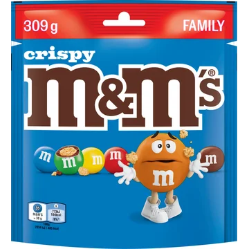 M&M's Crispy Gepofte Rijst in Melkchocolade 309 g