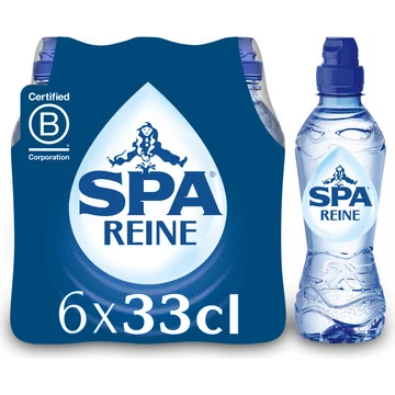 SPA REINE Natuurlijk Mineraalwater 6 x 33 cl sportdop Kids