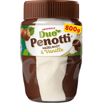 Duo Penotti Hazelnoot & Vanille Reuze Potti 800 g