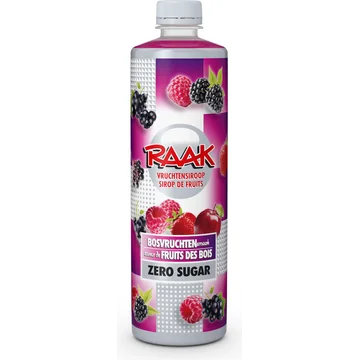 Raak Vruchtensiroop Bosvruchten Zero Sugar 750ML