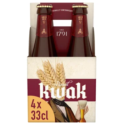 Pauwel Kwak Amber Bier Flessen 4 x 33 cl