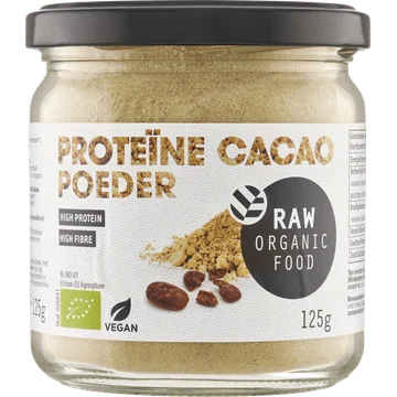 Raw Organic Food Proteïne Cacao Poeder 125 g