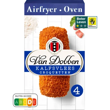 Van Dobben Airfryer - Oven Kalfsvlees Croquetten 4 x 80 g
