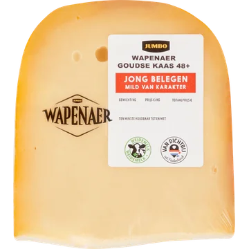 Wapenaer Goudse Kaas Jong Belegen 48+ Stuk ca. 423 g