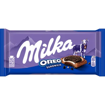 Milka Chocoladereep Oreo Sandwich 92 g