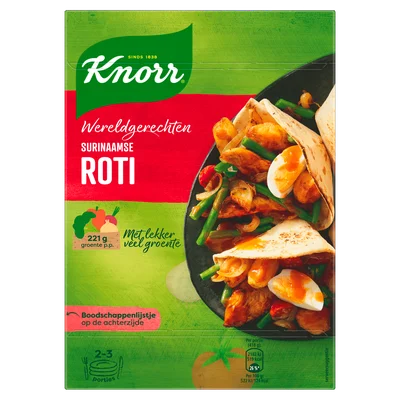 Knorr Wereldgerechten Maaltijdpakket Surinaamse Roti 230 g