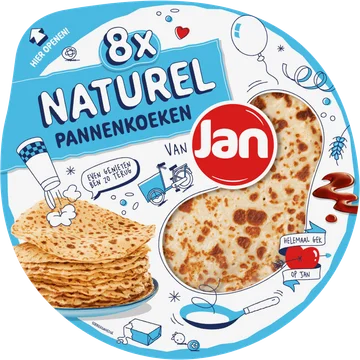 Jan Pannenkoeken Naturel 8 Stuks 540 g