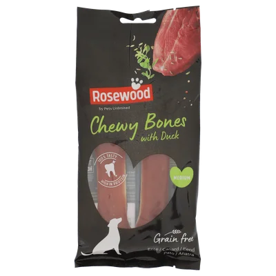 Rosewood Chewy Bone Eend Medium, 2 Stuks
