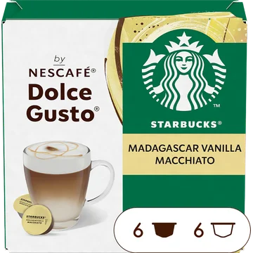 Starbucks® by Nescafé® Dolce Gusto® Madagascar Vanilla Macchiato - 12 koffiecups