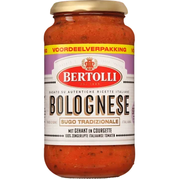 Bertolli Bolognese met Gehakt en Courgette Voordeelverpakking 500 g