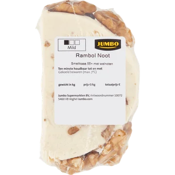 Jumbo Rambol Noot Smeltkaas 55+ met Walnoten ca. 125 g