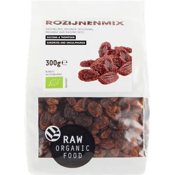 Raw Organic Food Rozijnenmix 300 g