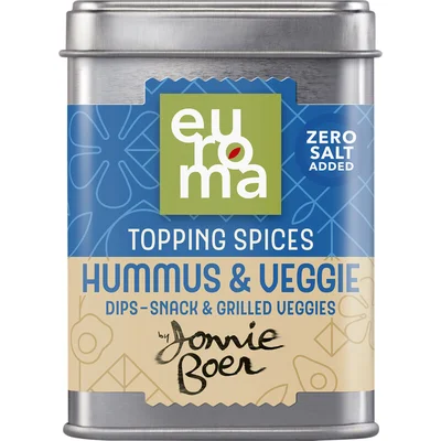 Euroma Hummus & Veggie Topping by Jonnie Boer 37g