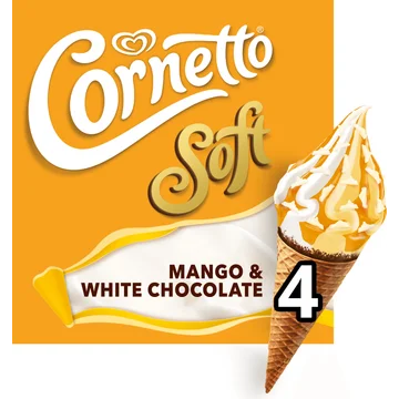 Cornetto Mango White Chocolate 4x140ML