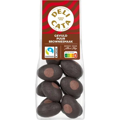 Delicata Paaseitjes gevuld puur brownie