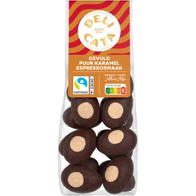 Delicata Paaseitjes gevuld puur karamel espresso