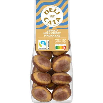 Delicata Paaseitjes gevuld melk crispy pindakaas