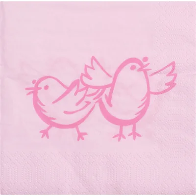 AH Servet roze kuiken 33x33cm