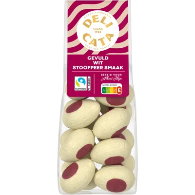 Delicata Paaseitjes gevuld stoofpeer