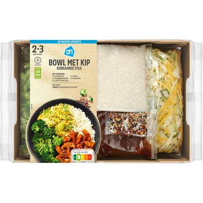 AH Gesneden verspakket Koreaanse bowl kip