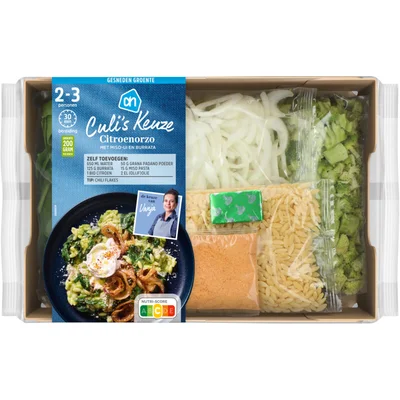 AH Culi's gesneden verspakket orzo miso ui