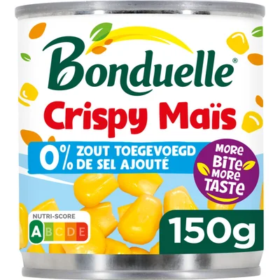 Bonduelle Crispy mais 0% zout toegevoegd