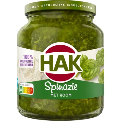 Hak Spinazie met room