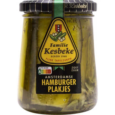 Kesbeke Hamburger plakjes zoet zuur