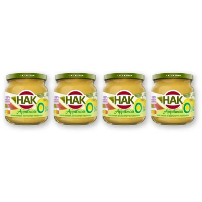 Hak Appelmoes 0% 4-pack