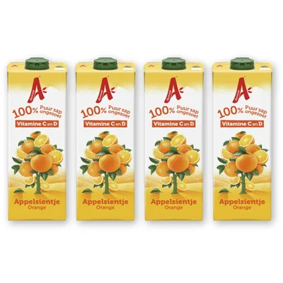 Appelsientje Sinaasappelsap 4-pack
