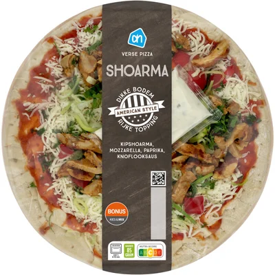 AH Verse pizza Amerikaanse stijl shoarma
