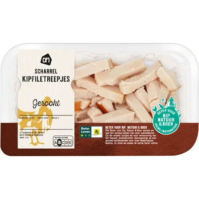 AH Scharrel kipfiletreepjes gerookt