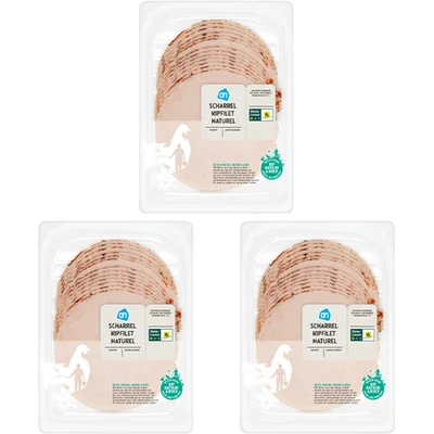 AH Scharrel kipfilet naturel 3-pack