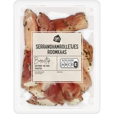 AH Serranohamrolletjes roomkaas
