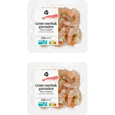 AH Grote roerbak garnalen knoflook 2-pack