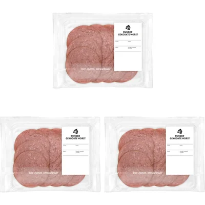 AH Runder gekookte worst 3-pack
