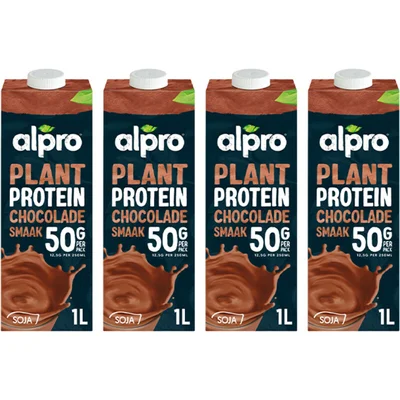 Alpro Protein sojadrink chocolade 4-pack