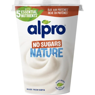 Alpro Plantaardige variatie yoghurt no sugars