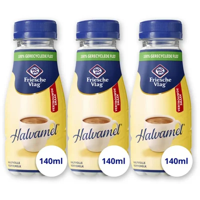 Friesche Vlag Halvamel 3-pack140ml
